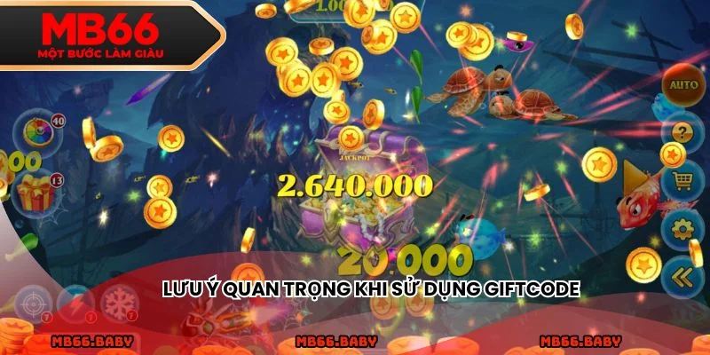 Lưu ý quan trọng khi sử dụng giftcode